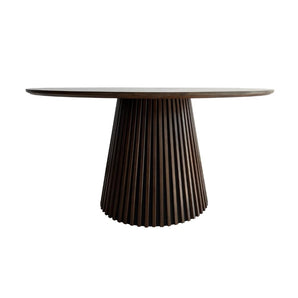 Måne Lamel Spisebord - Smoked Eg Ø140 cm - Hofstra & Wagner