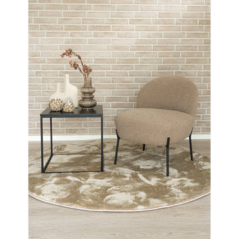 Miami tæppe - beige - ø160 - Hofstra & Wagner
